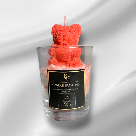 Bougie artisanale KG - Fraise (290g)