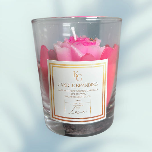 Bougie artisanale KG - Magnolia & Rose (250g)