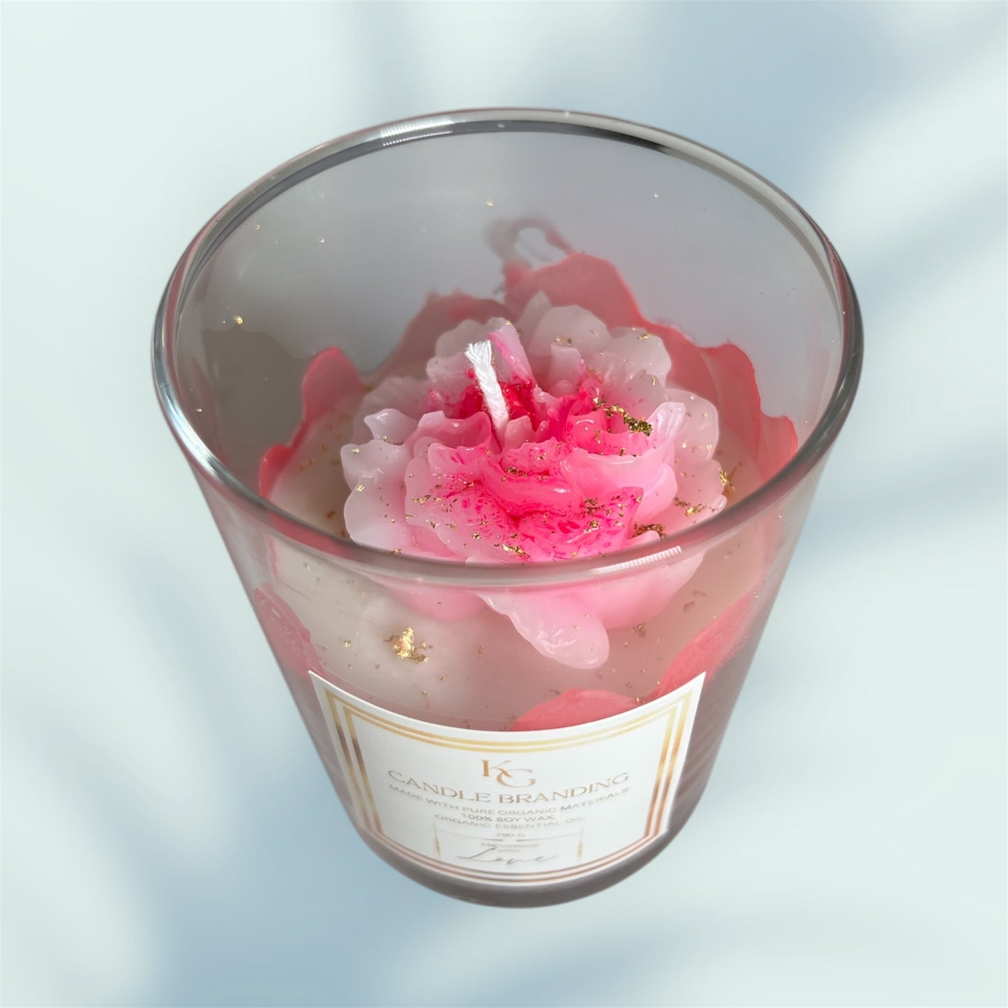 Bougie artisanale KG - Magnolia & Rose (250g)