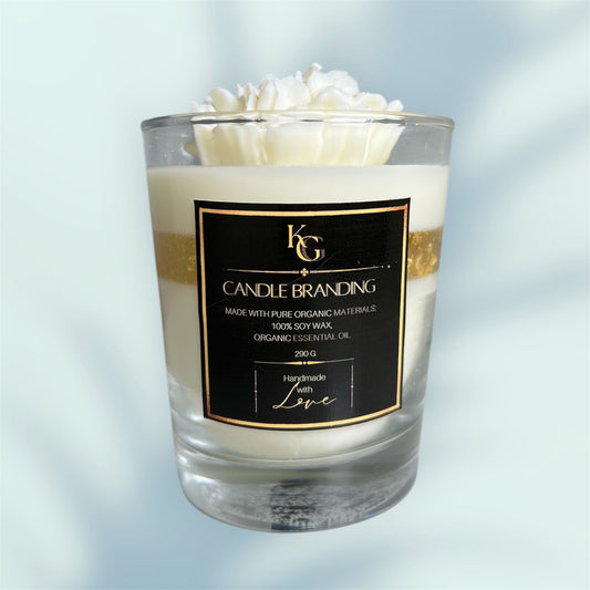Bougie artisanale KG - Vanille & Rose & Fruits rouges (290g)